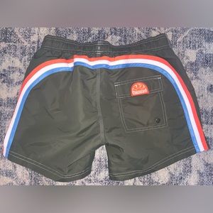 Sundek Elastic Waist Swim Shorts - Dark Army Green